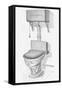 Advertisement for Toilet-null-Framed Stretched Canvas