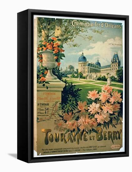 Advertisement for "Touraine et Berry", by Orleans Railway-Hugo D'Alesi-Framed Stretched Canvas