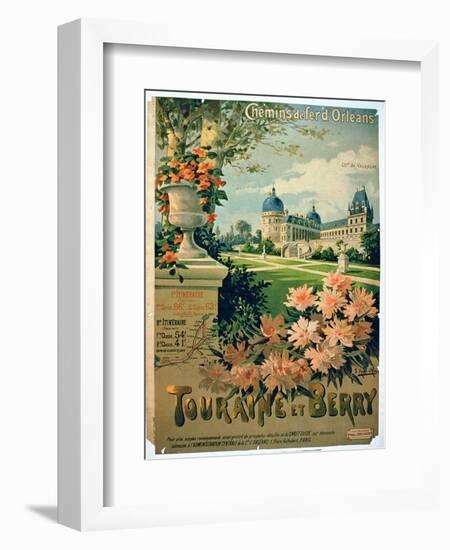 Advertisement for "Touraine et Berry", by Orleans Railway-Hugo D'Alesi-Framed Giclee Print