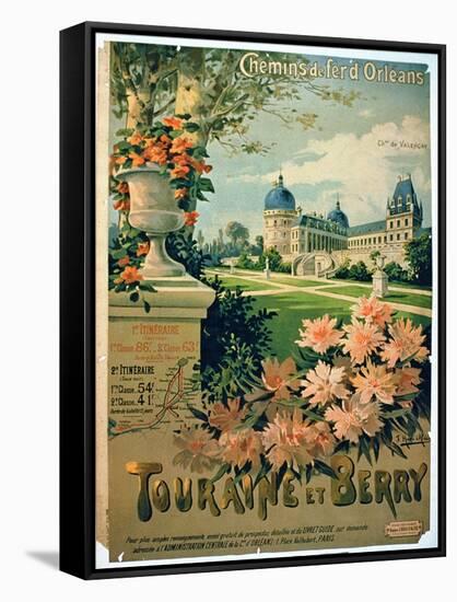 Advertisement for "Touraine et Berry", by Orleans Railway-Hugo D'Alesi-Framed Stretched Canvas