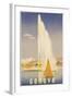 Advertisement for Travel to Geneva, C.1937 (Colour Litho)-Fehr-Framed Giclee Print