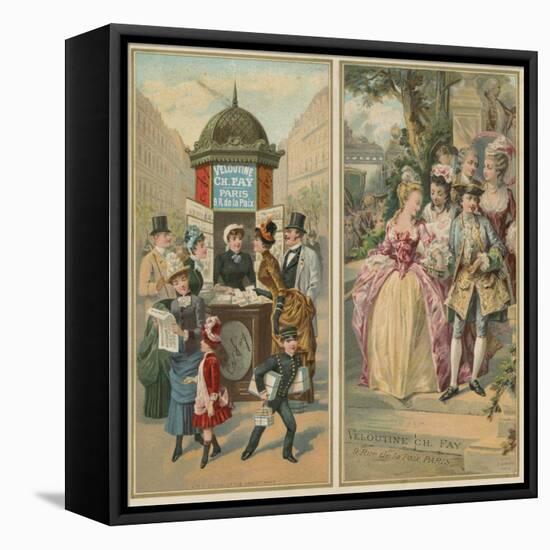 Advertisement for Veloutine Charles Fay Rice Powder-null-Framed Stretched Canvas