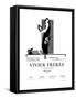 Advertisement for Vivier Freres Leather Gloves-null-Framed Stretched Canvas
