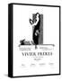 Advertisement for Vivier Freres Leather Gloves-null-Framed Stretched Canvas