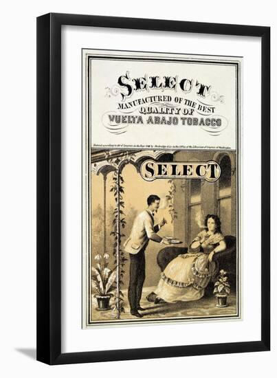 Advertisement for Vuelta Abajo Tobacco, Pub. 1870-null-Framed Giclee Print