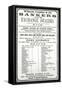 Advertisement For Wells, Fargo and Co. Bankers and Exchange Dealers, 1856-null-Framed Stretched Canvas