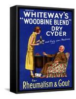 Advertisement for 'Whiteway's 'Woodbine Blend' Dry Cyder', 1920s-English School-Framed Stretched Canvas