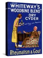 Advertisement for 'Whiteway's 'Woodbine Blend' Dry Cyder', 1920s-English School-Stretched Canvas