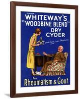 Advertisement for 'Whiteway's 'Woodbine Blend' Dry Cyder', 1920s-English School-Framed Giclee Print