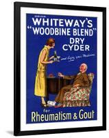 Advertisement for 'Whiteway's 'Woodbine Blend' Dry Cyder', 1920s-English School-Framed Giclee Print