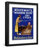 Advertisement for 'Whiteway's 'Woodbine Blend' Dry Cyder', 1920s-English School-Framed Premium Giclee Print