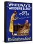 Advertisement for 'Whiteway's 'Woodbine Blend' Dry Cyder', 1920s-English School-Framed Stretched Canvas