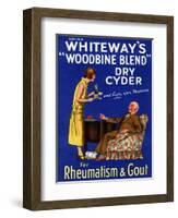 Advertisement for 'Whiteway's 'Woodbine Blend' Dry Cyder', 1920s-English School-Framed Giclee Print