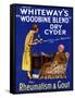 Advertisement for 'Whiteway's 'Woodbine Blend' Dry Cyder', 1920s-English School-Framed Stretched Canvas