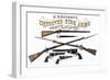 Advertisement for Whitney's Improved Firearms, 1800s-null-Framed Premium Giclee Print