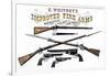 Advertisement for Whitney's Improved Firearms, 1800s-null-Framed Giclee Print