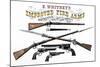 Advertisement for Whitney's Improved Firearms, 1800s-null-Mounted Giclee Print