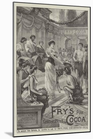 Advertisement, Fry's Cocoa-null-Mounted Giclee Print