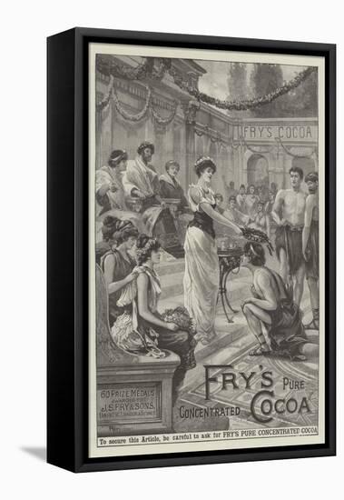 Advertisement, Fry's Cocoa-null-Framed Stretched Canvas