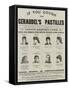 Advertisement, Geraudel's Pastilles-null-Framed Stretched Canvas