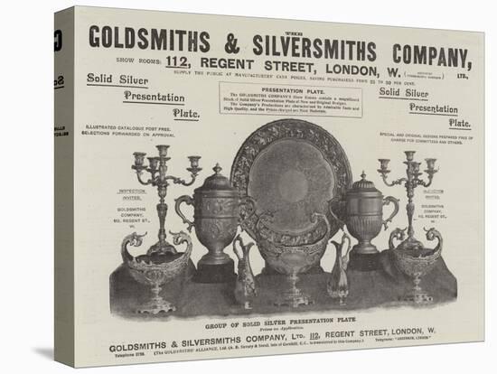 Advertisement, Goldsmiths and Silversmiths Company-null-Stretched Canvas