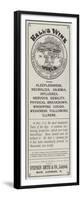 Advertisement, Hall's Wine-null-Framed Premium Giclee Print