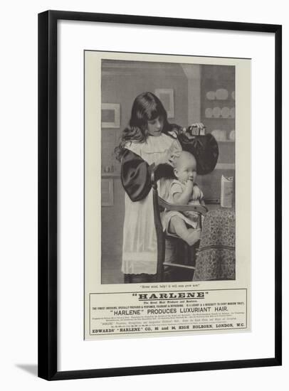 Advertisement, Harlene-null-Framed Giclee Print