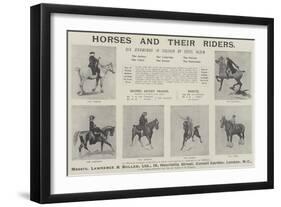 Advertisement, Horses and their Riders-Cecil Aldin-Framed Giclee Print