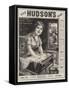 Advertisement, Hudson's Soap-null-Framed Stretched Canvas