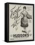 Advertisement, Hudson's Soap-null-Framed Stretched Canvas