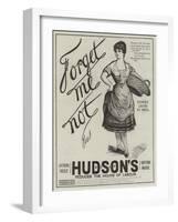 Advertisement, Hudson's Soap-null-Framed Giclee Print