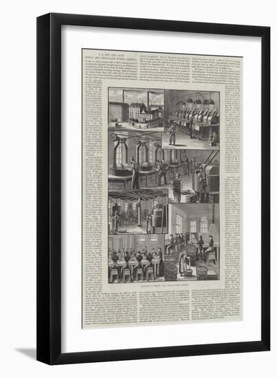 Advertisement, J S Fry and Sons' Cocoa and Chocolate Works, Bristol-null-Framed Giclee Print