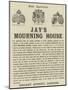 Advertisement, Jay's Mourning House-null-Mounted Giclee Print