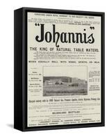 Advertisement, Johannis-null-Framed Stretched Canvas