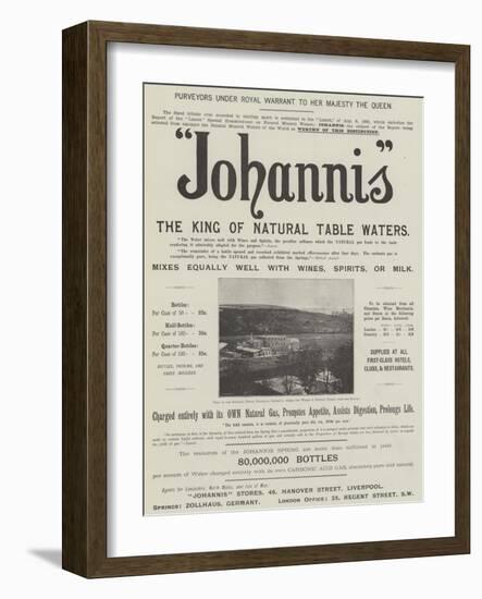 Advertisement, Johannis-null-Framed Giclee Print