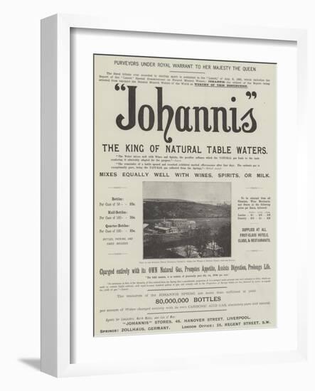 Advertisement, Johannis-null-Framed Giclee Print