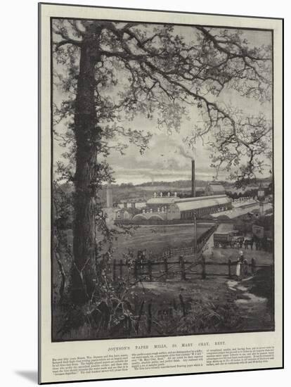 Advertisement, Joynson's Paper Mills-null-Mounted Giclee Print