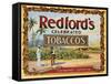 Advertisement Label for Redford's Celebrated Tobaccos-null-Framed Stretched Canvas