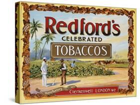 Advertisement Label for Redford's Celebrated Tobaccos-null-Stretched Canvas