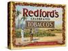 Advertisement Label for Redford's Celebrated Tobaccos-null-Stretched Canvas