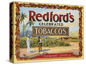 Advertisement Label for Redford's Celebrated Tobaccos-null-Stretched Canvas