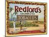 Advertisement Label for Redford's Celebrated Tobaccos-null-Mounted Giclee Print