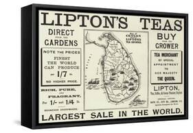 Advertisement, Lipton's Teas-null-Framed Stretched Canvas