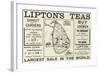 Advertisement, Lipton's Teas-null-Framed Giclee Print