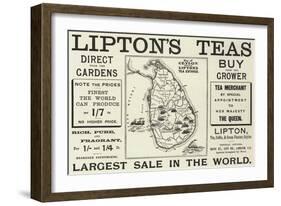 Advertisement, Lipton's Teas-null-Framed Giclee Print