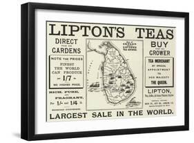 Advertisement, Lipton's Teas-null-Framed Giclee Print