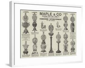 Advertisement, Maple and Company-null-Framed Giclee Print