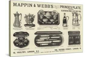 Advertisement, Mappin and Webb's Prince's Plate-null-Stretched Canvas