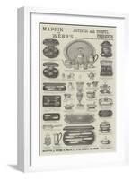 Advertisement, Mappin and Webb-null-Framed Giclee Print