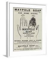 Advertisement, Maypole Soap-null-Framed Giclee Print